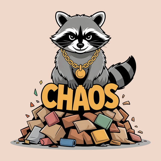 Chaos Raccoon T-Shirt, Trash Panda Meme Sweatshirt, Funny Urban Hoodie | PRODUCT CODE: CHEWEORAS