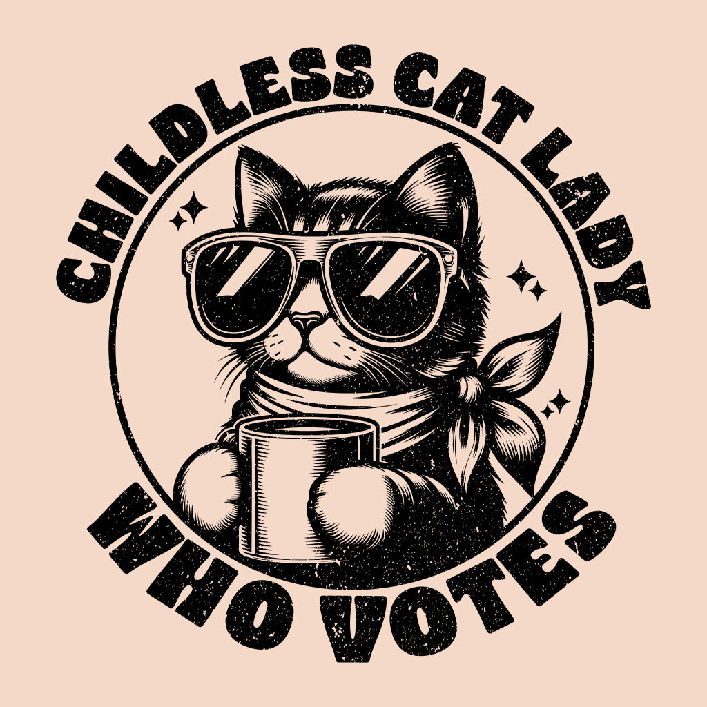 Childless Cat Lady Kamala Harris 2024 Madam President USA Election | PRODUCT CODE: CHLDTASLDKM