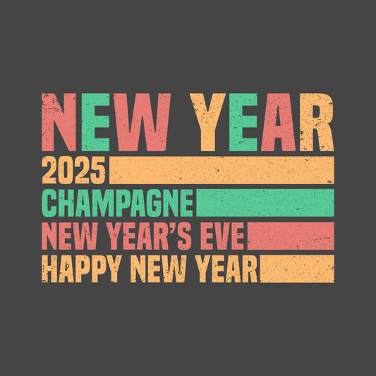 New Year 2025 Champagne Celebration Elegant Festive NYE | PRODUCT CODE: CHMNGCLBENWY