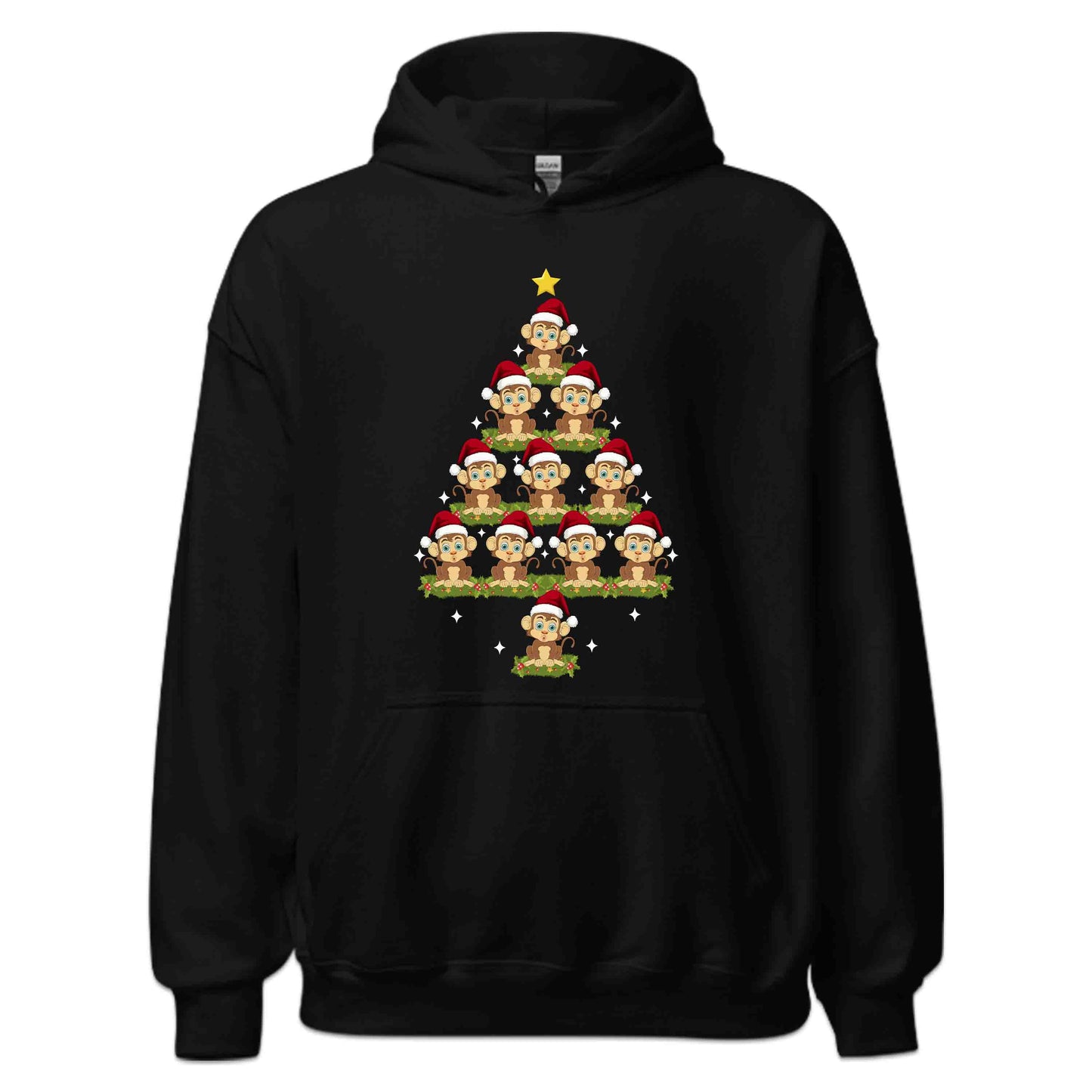 Christmas Santa Monkey Tree Holiday Xmas Jungle Animal | PRODUCT CODE: CHMSNAMKYRE