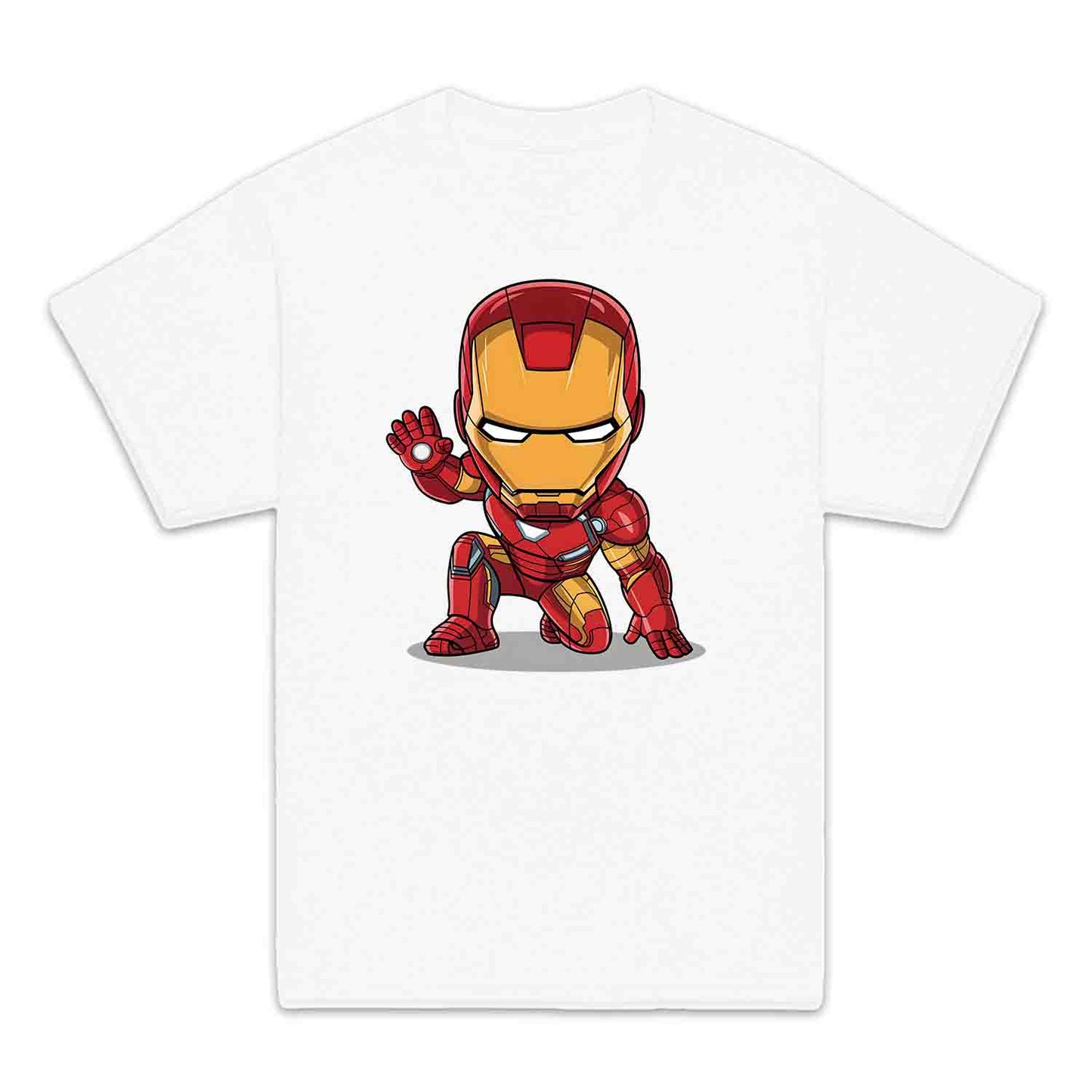 Chibi Iron Man Kids T-Shirt | Marvel Avengers Comic Cartoon Hero Kids Jumper | Tony Stark Armor Fan Hoodie | PRODUCT CODE: CHRBNAIRMNA
