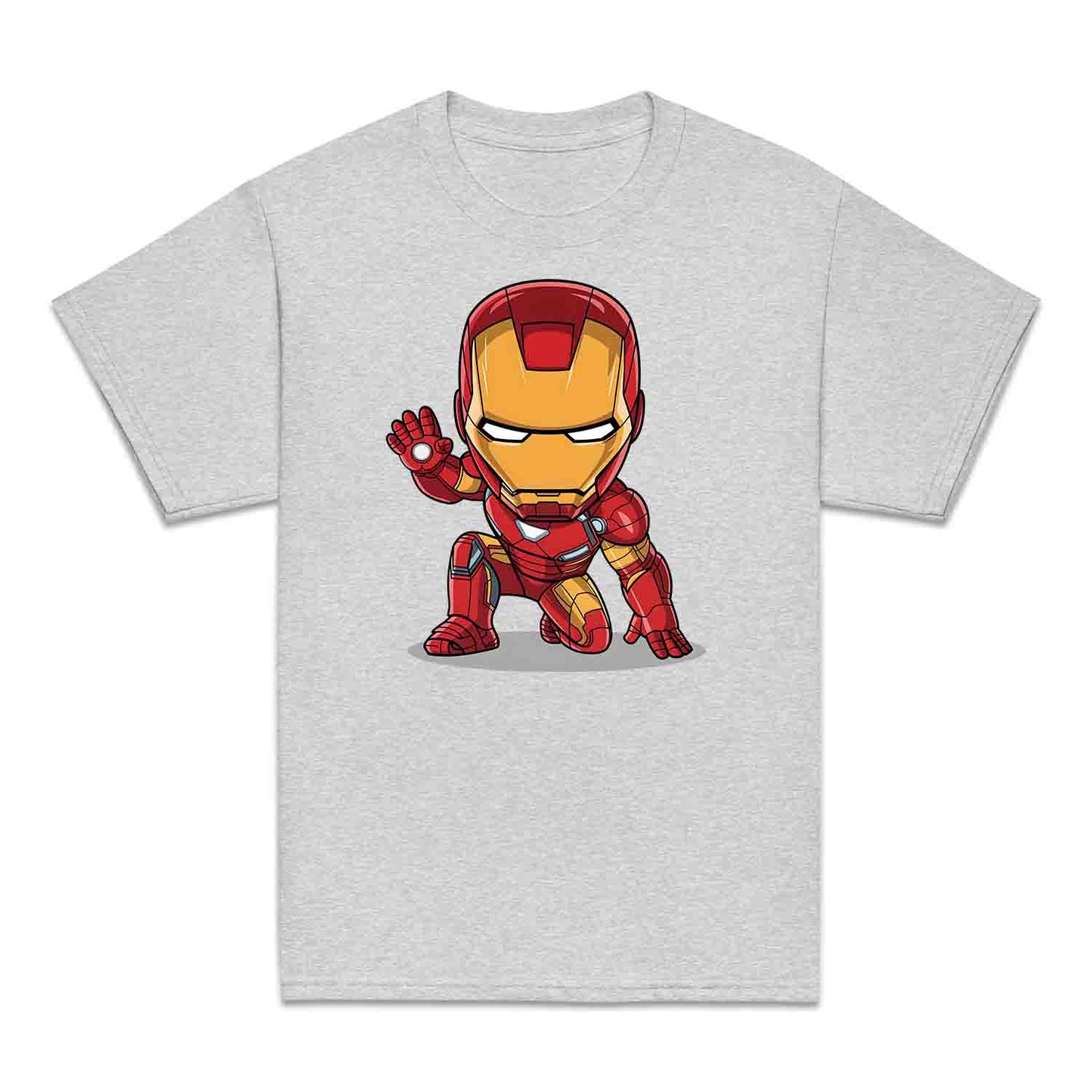Chibi Iron Man Kids T-Shirt | Marvel Avengers Comic Cartoon Hero Kids Jumper | Tony Stark Armor Fan Hoodie | PRODUCT CODE: CHRBNAIRMNA