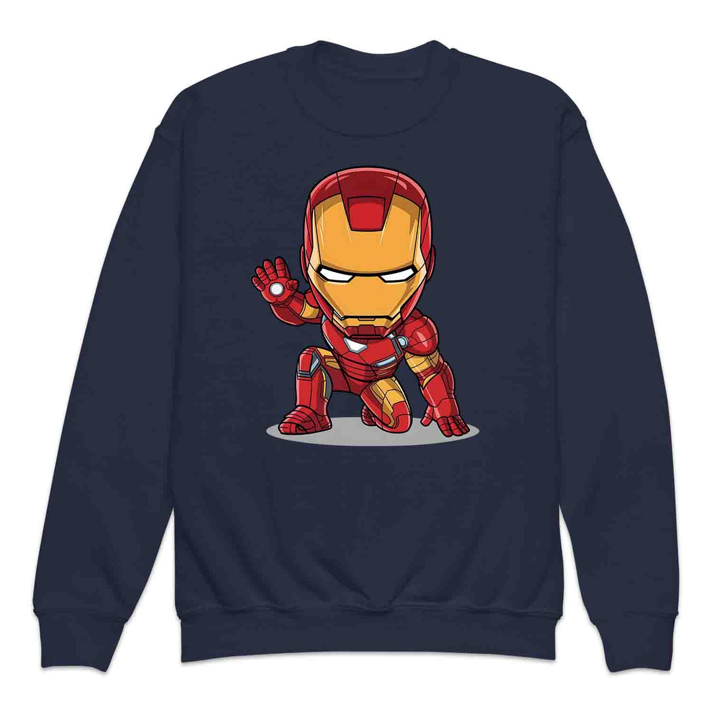 Chibi Iron Man Kids T-Shirt | Marvel Avengers Comic Cartoon Hero Kids Jumper | Tony Stark Armor Fan Hoodie | PRODUCT CODE: CHRBNAIRMNA