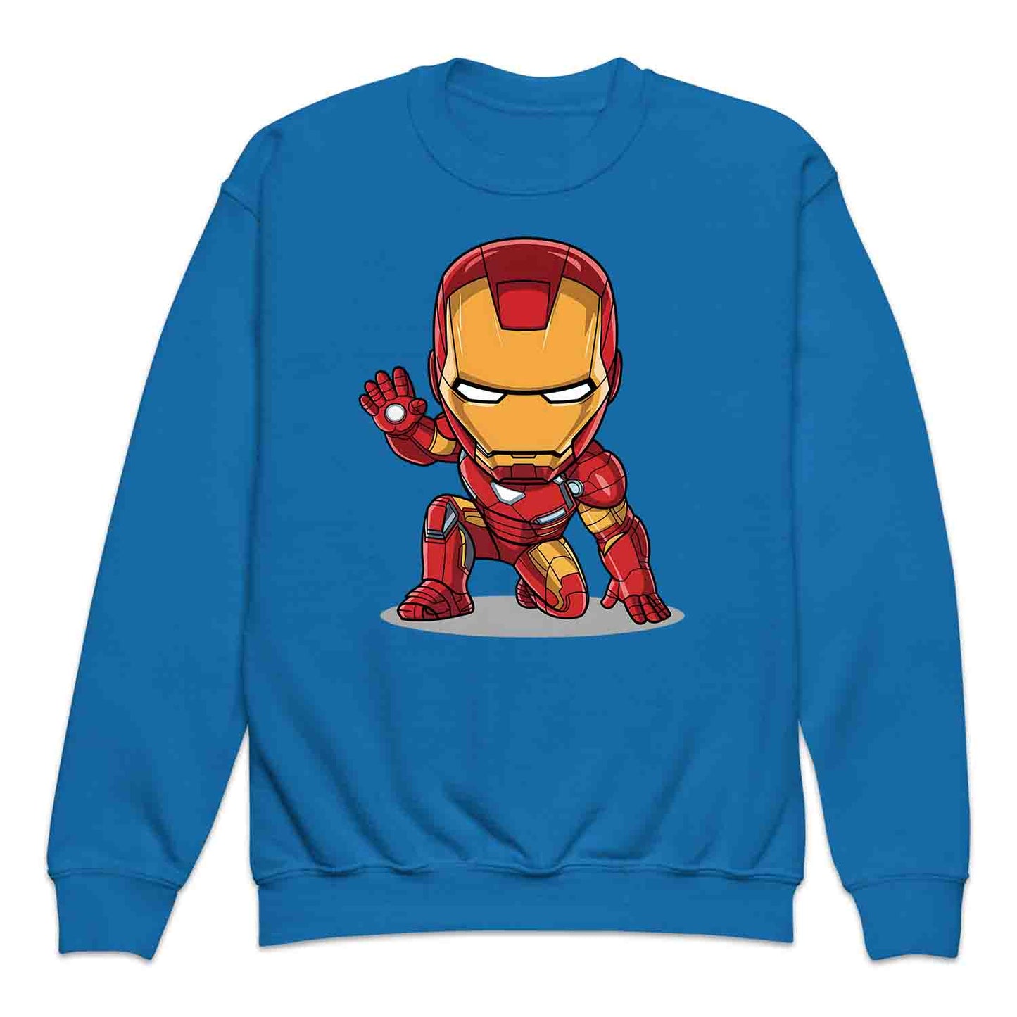 Chibi Iron Man Kids T-Shirt | Marvel Avengers Comic Cartoon Hero Kids Jumper | Tony Stark Armor Fan Hoodie | PRODUCT CODE: CHRBNAIRMNA