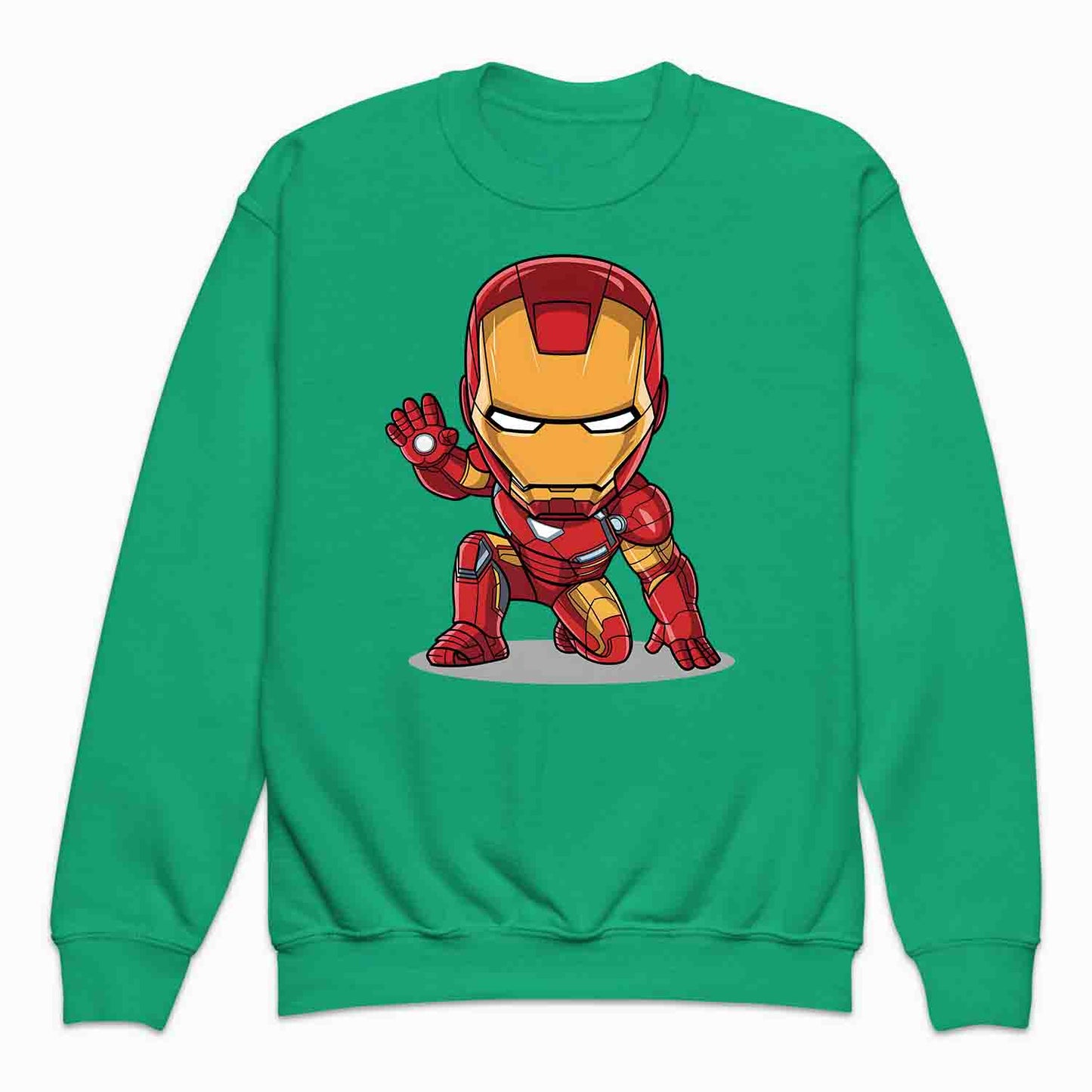 Chibi Iron Man Kids T-Shirt | Marvel Avengers Comic Cartoon Hero Kids Jumper | Tony Stark Armor Fan Hoodie | PRODUCT CODE: CHRBNAIRMNA