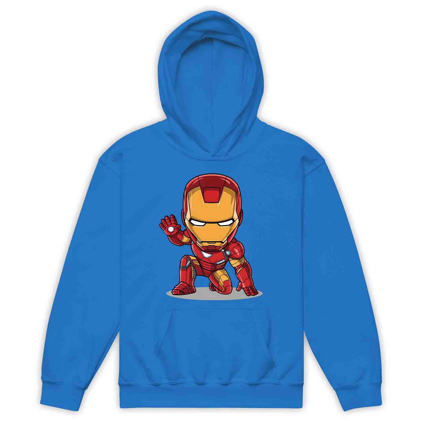 Chibi Iron Man Kids T-Shirt | Marvel Avengers Comic Cartoon Hero Kids Jumper | Tony Stark Armor Fan Hoodie | PRODUCT CODE: CHRBNAIRMNA