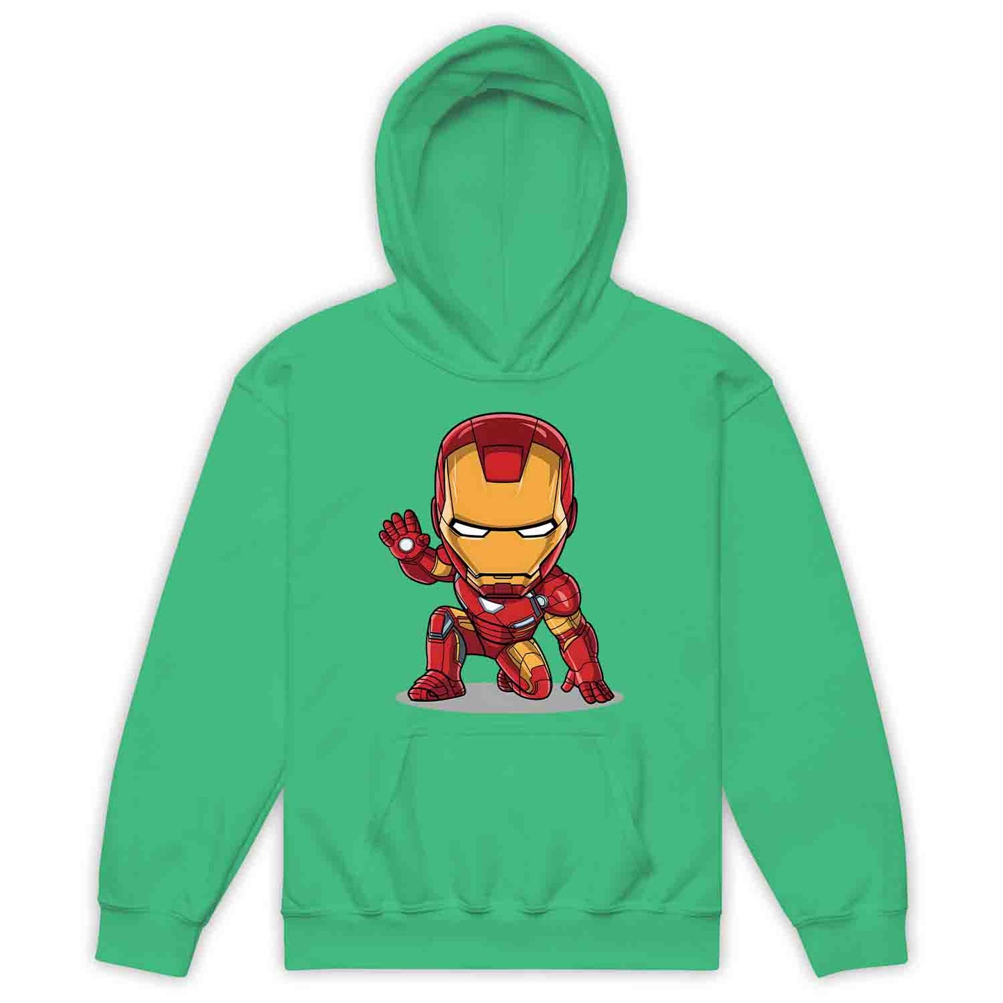 Chibi Iron Man Kids T-Shirt | Marvel Avengers Comic Cartoon Hero Kids Jumper | Tony Stark Armor Fan Hoodie | PRODUCT CODE: CHRBNAIRMNA