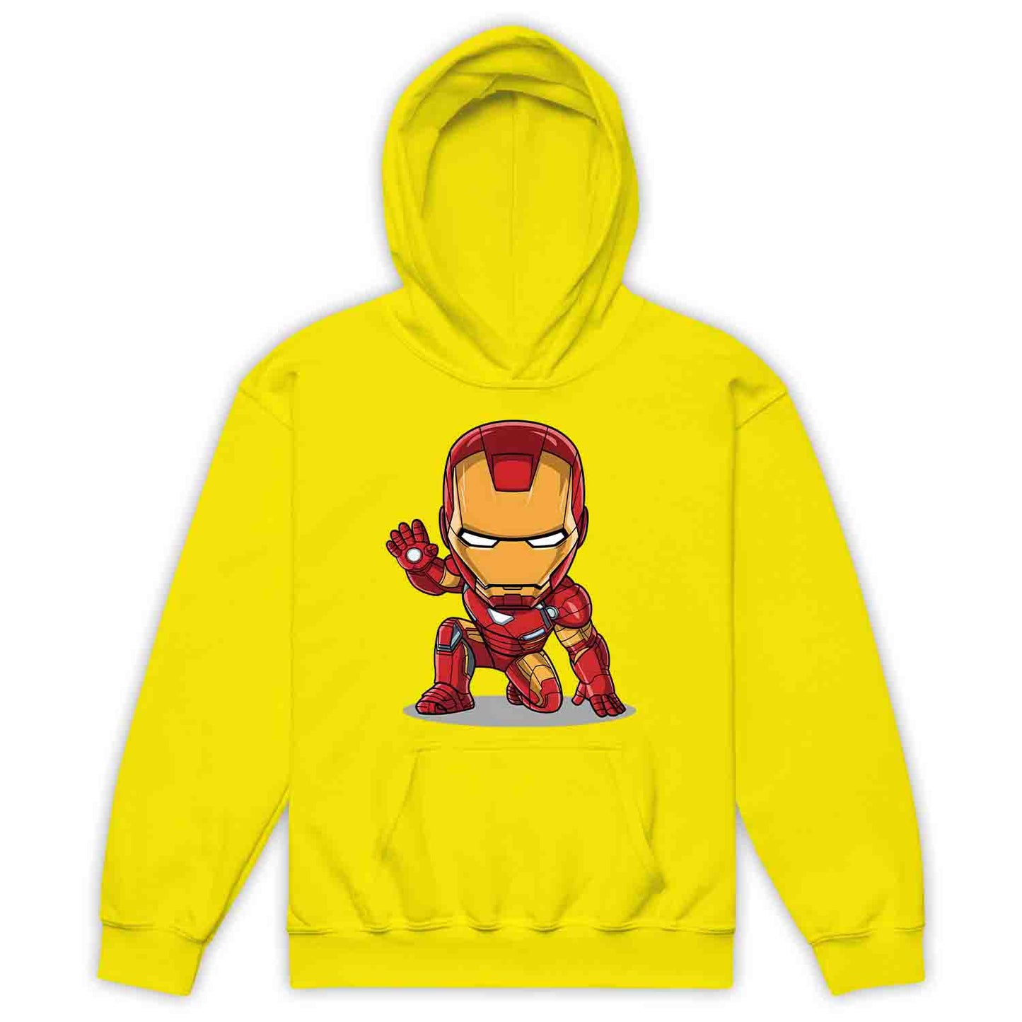 Chibi Iron Man Kids T-Shirt | Marvel Avengers Comic Cartoon Hero Kids Jumper | Tony Stark Armor Fan Hoodie | PRODUCT CODE: CHRBNAIRMNA