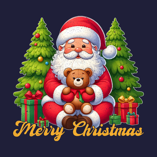 Christmas Santa With Teddy Bear Holiday Season Xmas | PRODUCT CODE: CHRTDYBRAHLY