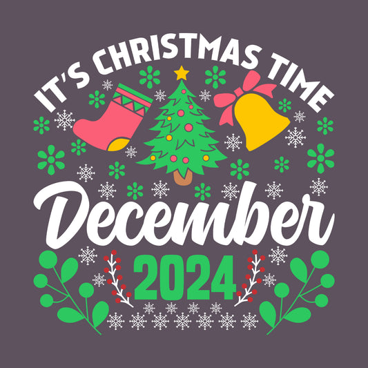 It’s Christmas Time December 2024 Xmas Stocking | PRODUCT CODE: CHRTMEDDBRF
