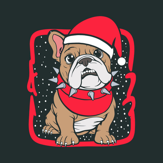 Christmas Bulldog Festive Xmas Dog | PRODUCT CODE: CHTBLGDOFVCXM