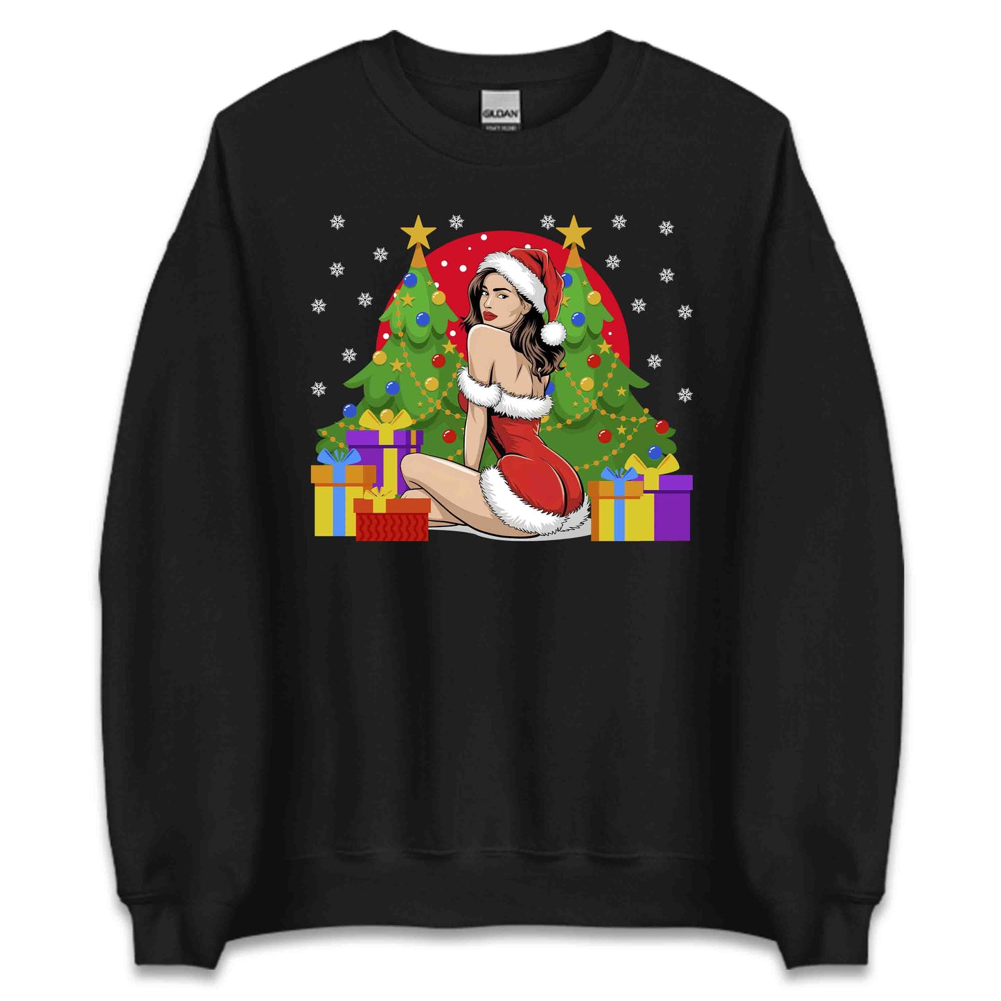 Christmas Sexy Santa Girl Pin-Up Naughty Xmas | PRODUCT CODE: CHTSYXNTAGRLK