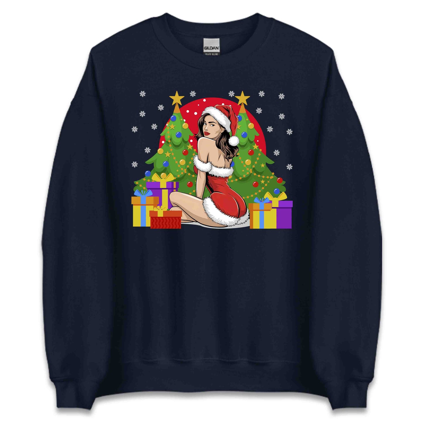 Christmas Sexy Santa Girl Pin-Up Naughty Xmas | PRODUCT CODE: CHTSYXNTAGRLK