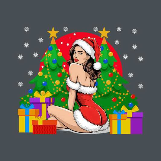 Christmas Sexy Santa Girl Pin-Up Naughty Xmas | PRODUCT CODE: CHTSYXNTAGRLK