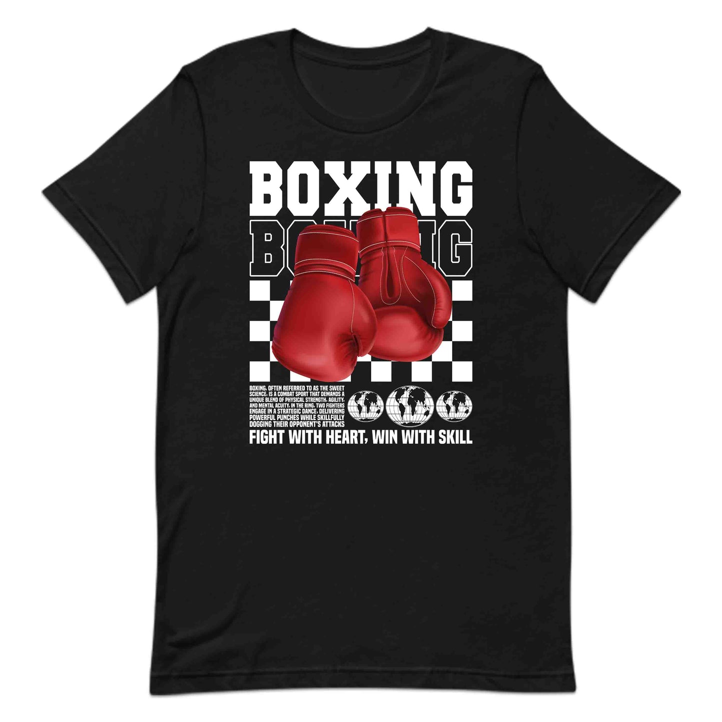 Classic Boxing Gloves Fight with Heart Win With Skull | PRODUCT CODE: CLBCNGLWOYWU