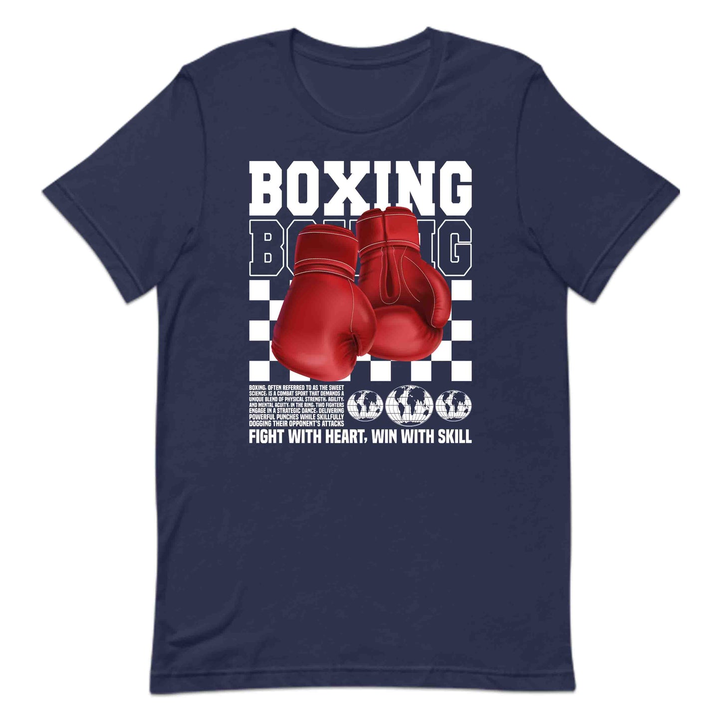 Classic Boxing Gloves Fight with Heart Win With Skull | PRODUCT CODE: CLBCNGLWOYWU
