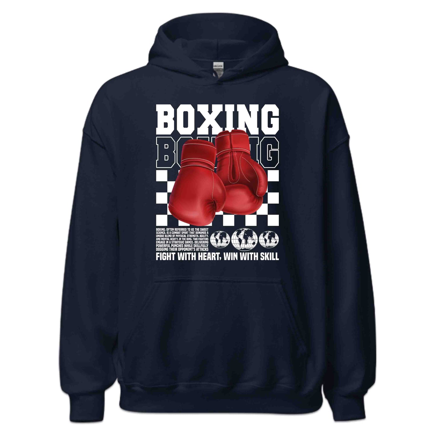 Classic Boxing Gloves Fight with Heart Win With Skull | PRODUCT CODE: CLBCNGLWOYWU