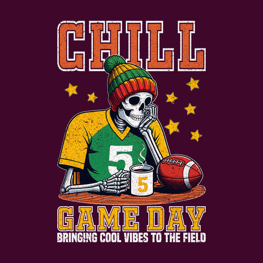 Chill Game Day Skeleton American Football | PRODUCT CODE: CLFGNWAMRENB