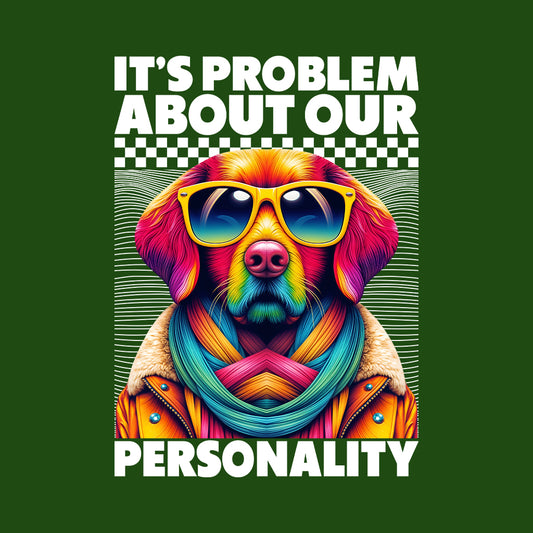 Colorful Retro Dog Personality Neon Pet Lover Funky Pop Art | PRODUCT CODE: CLFROTEGDOPY