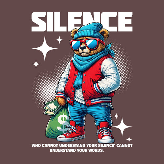 Cool Money Bear with Dollar Bag Retro Stylish Streetwear | PRODUCT CODE: CLOMNYBREDLG