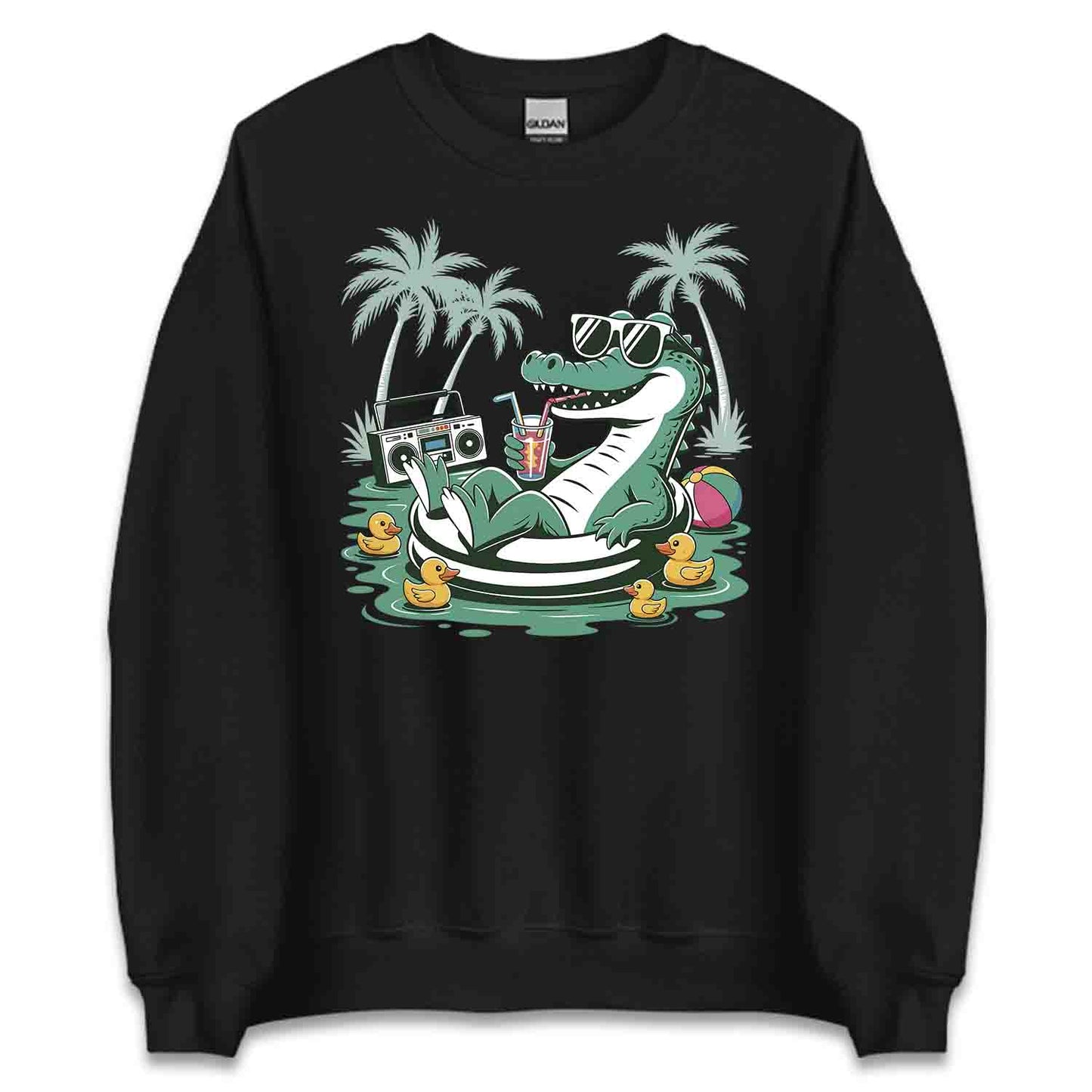 Chill Alligator T-Shirt, Vacation Vibes Sweatshirt, Retro Summer Hoodie | PRODUCT CODE: CLSCKJWER