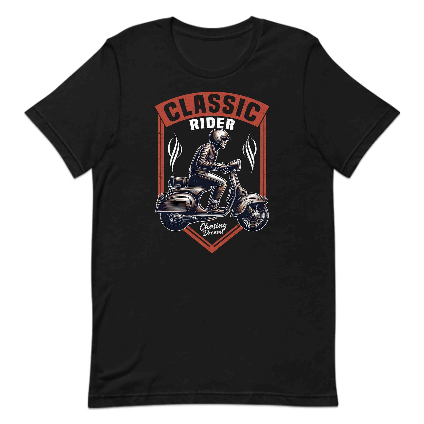 Classic Vespa Rider Vintage Scooter Lover | PRODUCT CODE: CLSRDESCOTMAS