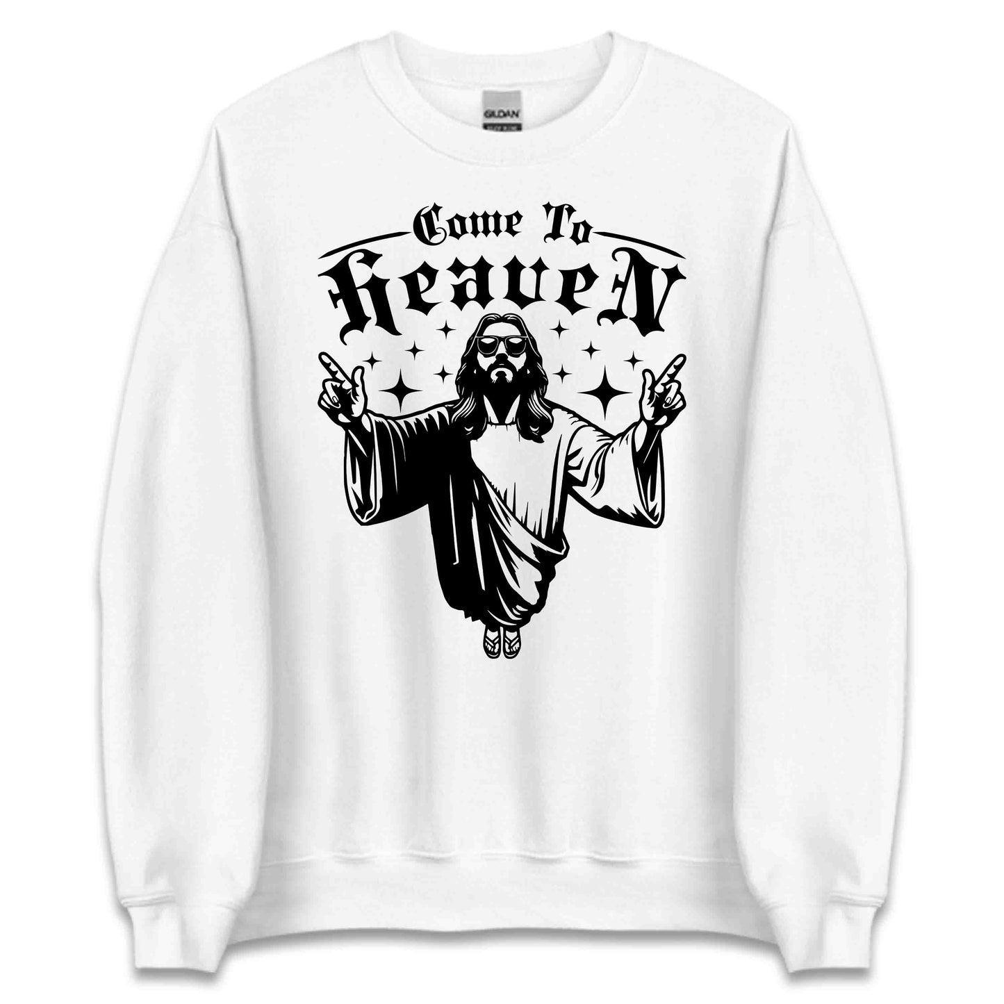 Come to Heaven Jesus with Sunglasses Humorous Christian | PRODUCT CODE: CMETHVENOAW