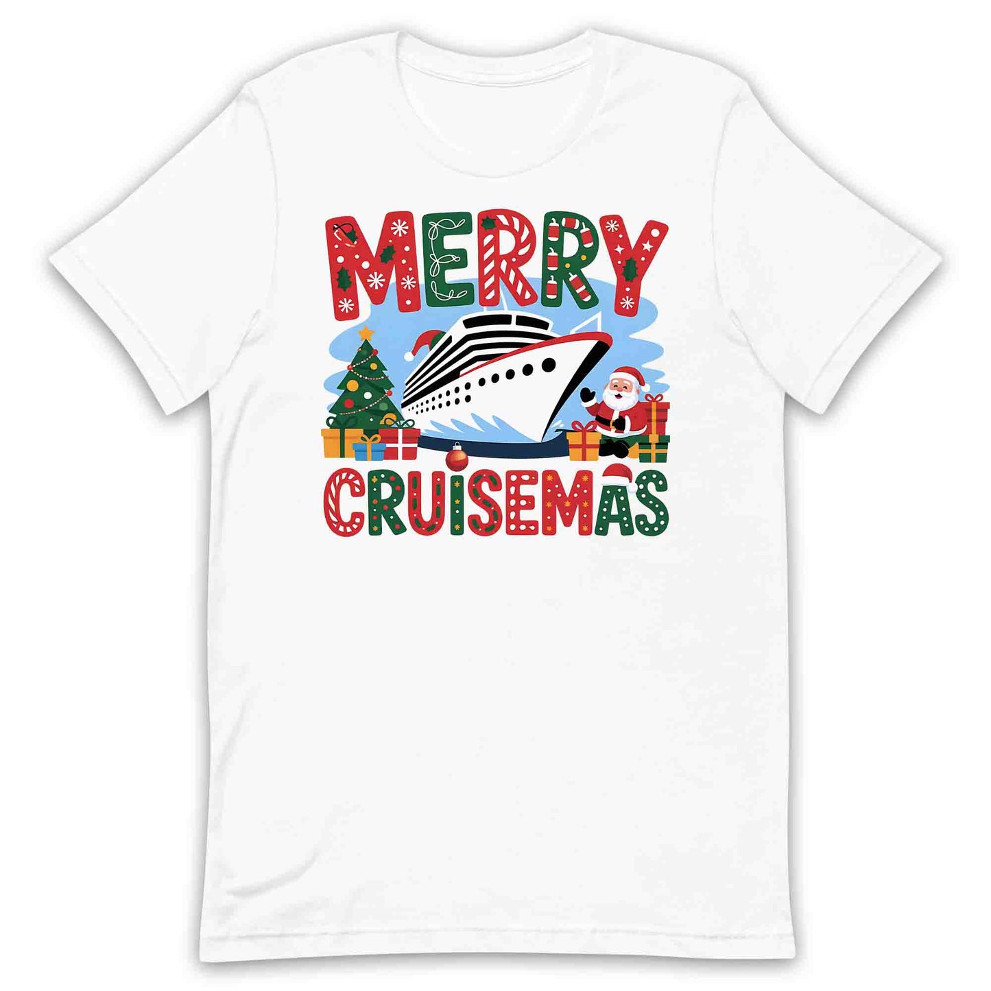 Merry Cruisemas Cruise Ship Christmas T-Shirt, Funny Holiday Sweatshirt, Family Cruise Hoodie | PRODUCT CODE: CMNBVSAD