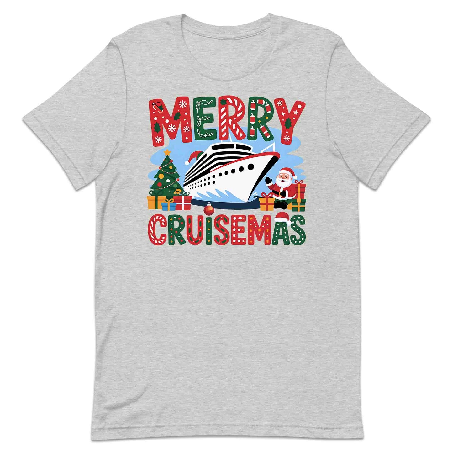 Merry Cruisemas Cruise Ship Christmas T-Shirt, Funny Holiday Sweatshirt, Family Cruise Hoodie | PRODUCT CODE: CMNBVSAD
