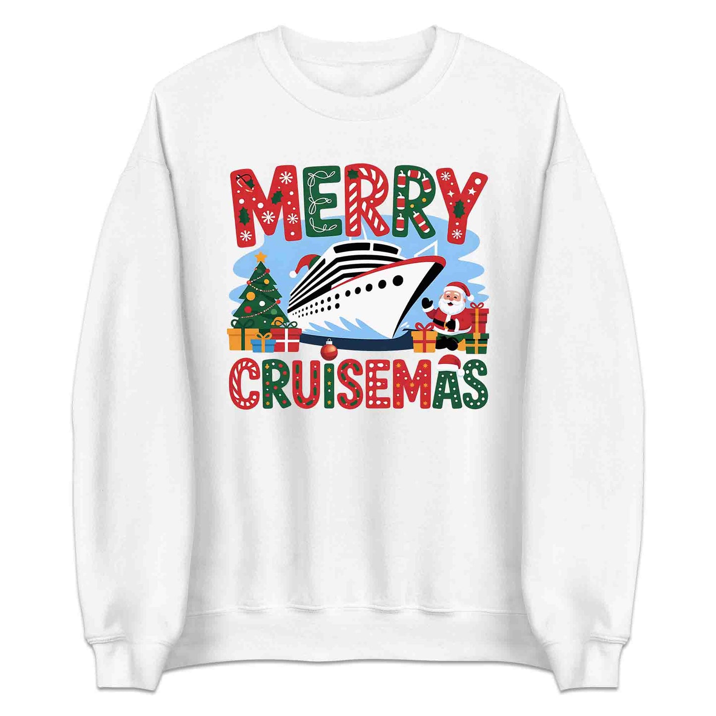 Merry Cruisemas Cruise Ship Christmas T-Shirt, Funny Holiday Sweatshirt, Family Cruise Hoodie | PRODUCT CODE: CMNBVSAD
