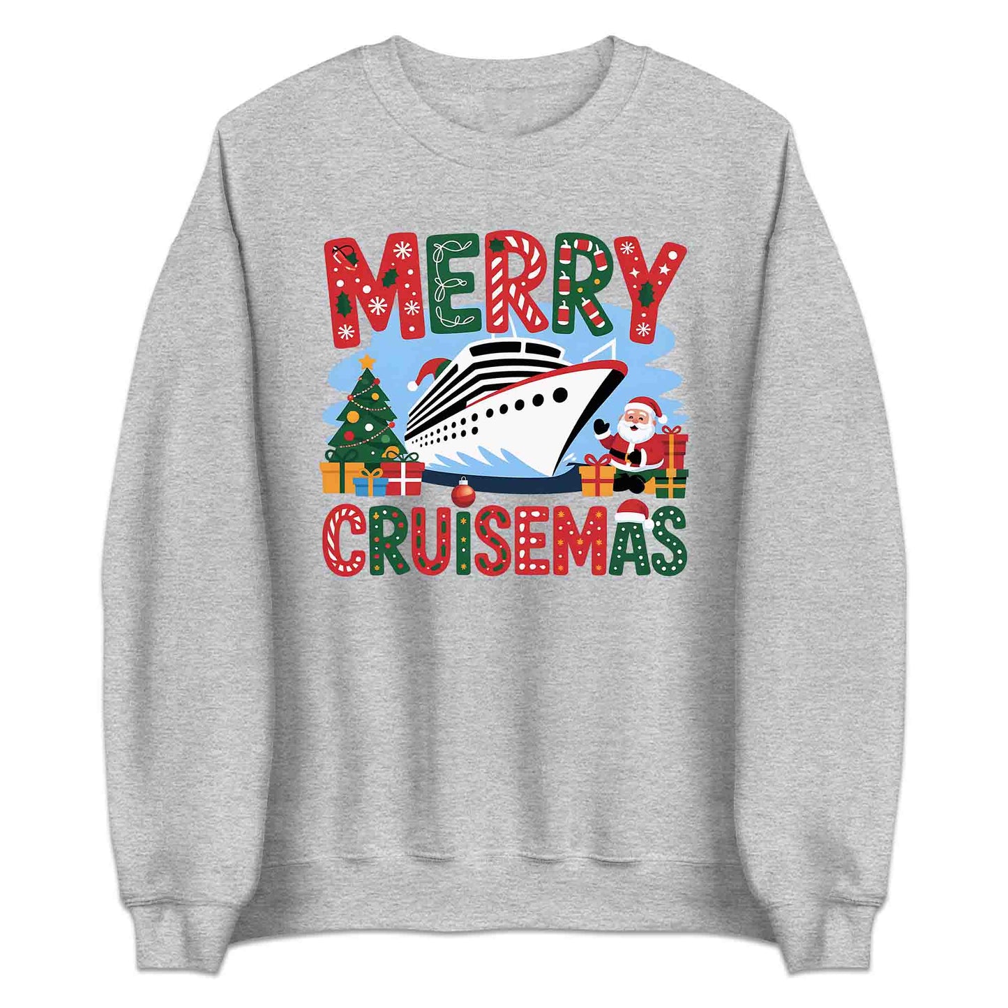 Merry Cruisemas Cruise Ship Christmas T-Shirt, Funny Holiday Sweatshirt, Family Cruise Hoodie | PRODUCT CODE: CMNBVSAD