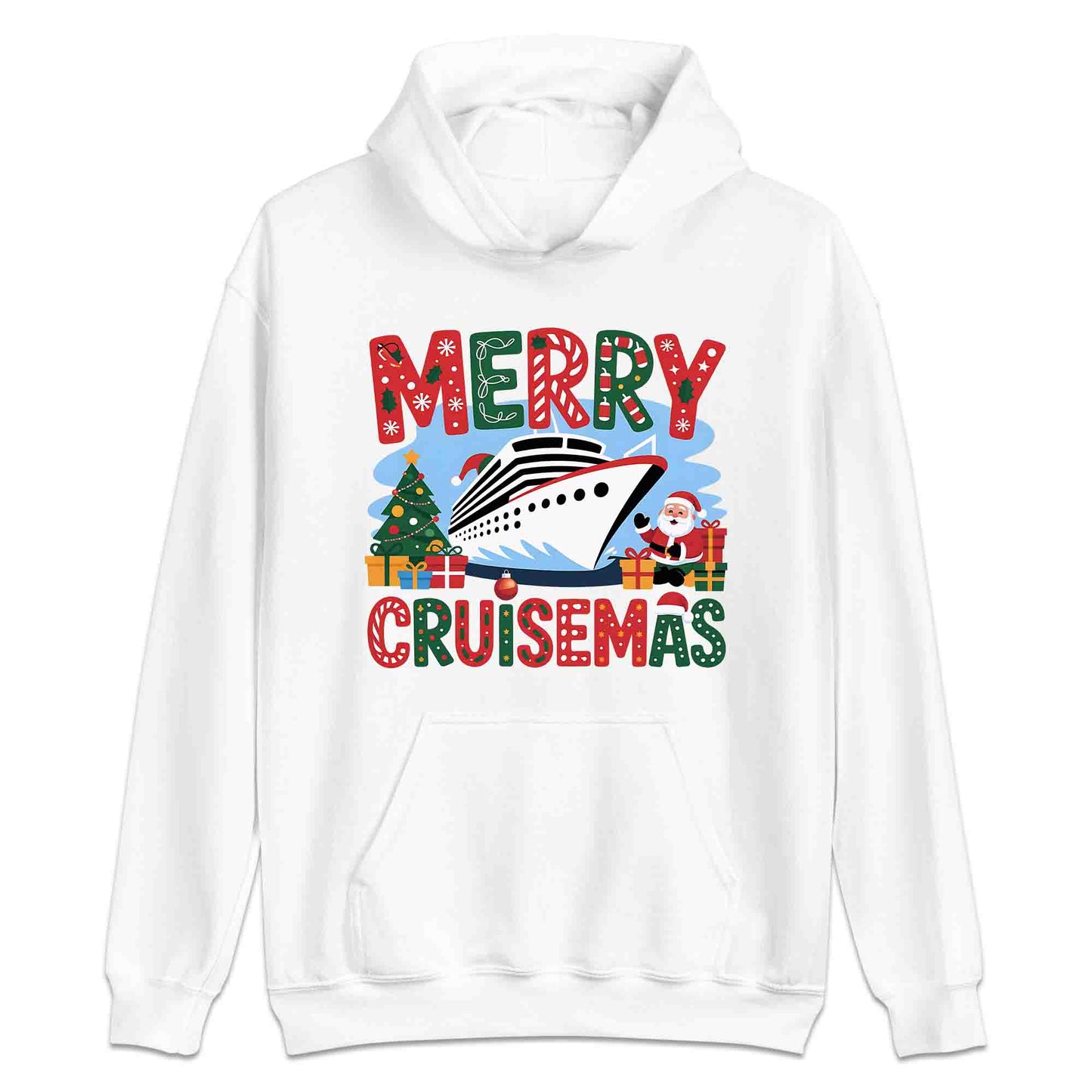 Merry Cruisemas Cruise Ship Christmas T-Shirt, Funny Holiday Sweatshirt, Family Cruise Hoodie | PRODUCT CODE: CMNBVSAD