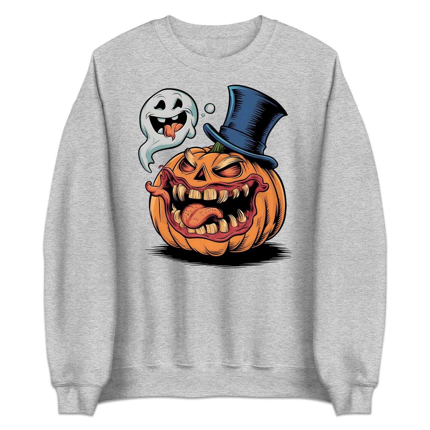 Crazy Pumpkin & Ghost T-Shirt, Wacky Jack-O’-Lantern Sweatshirt, Spooky Horror Hoodie | PRODUCT CODE: COIHEWRNG