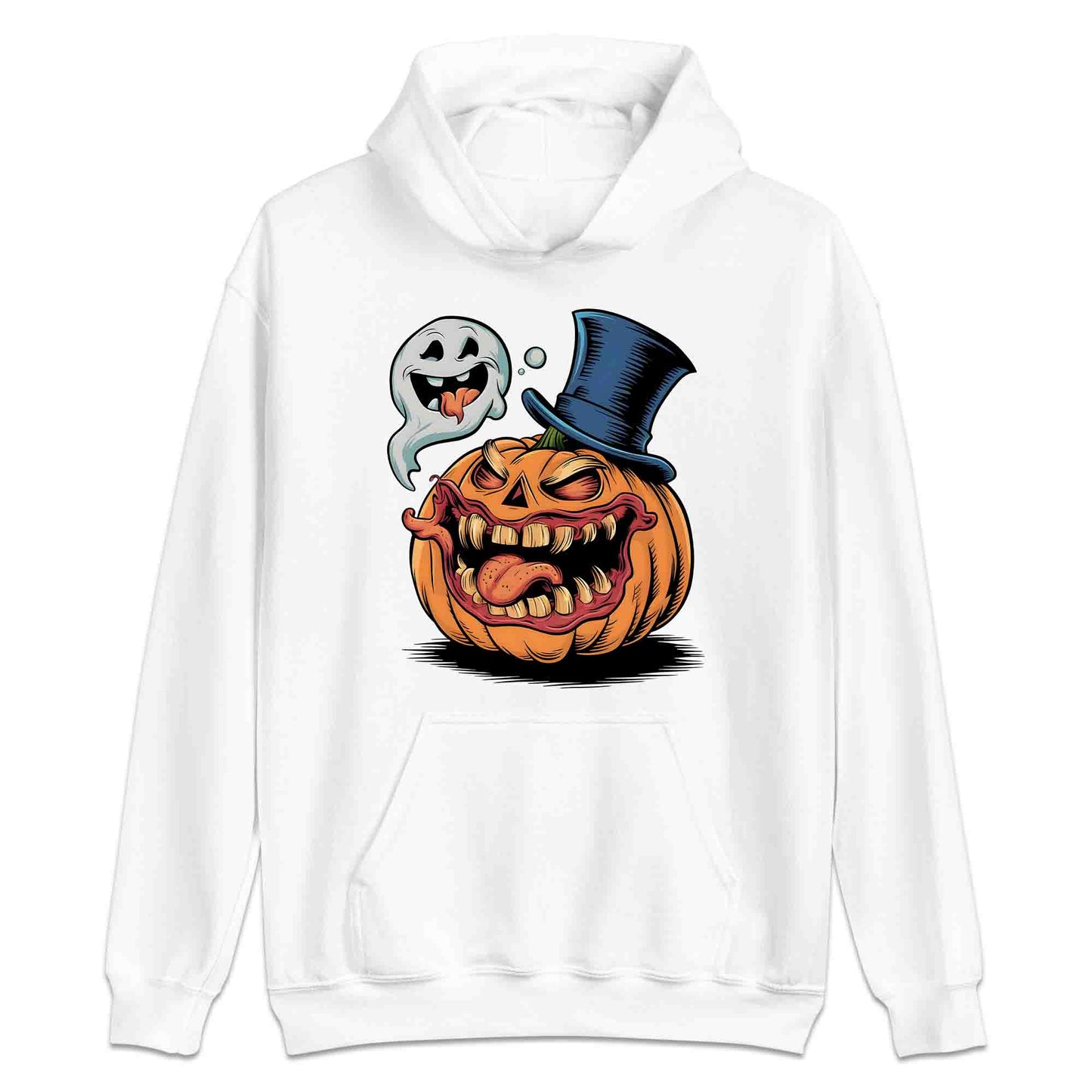 Crazy Pumpkin & Ghost T-Shirt, Wacky Jack-O’-Lantern Sweatshirt, Spooky Horror Hoodie | PRODUCT CODE: COIHEWRNG