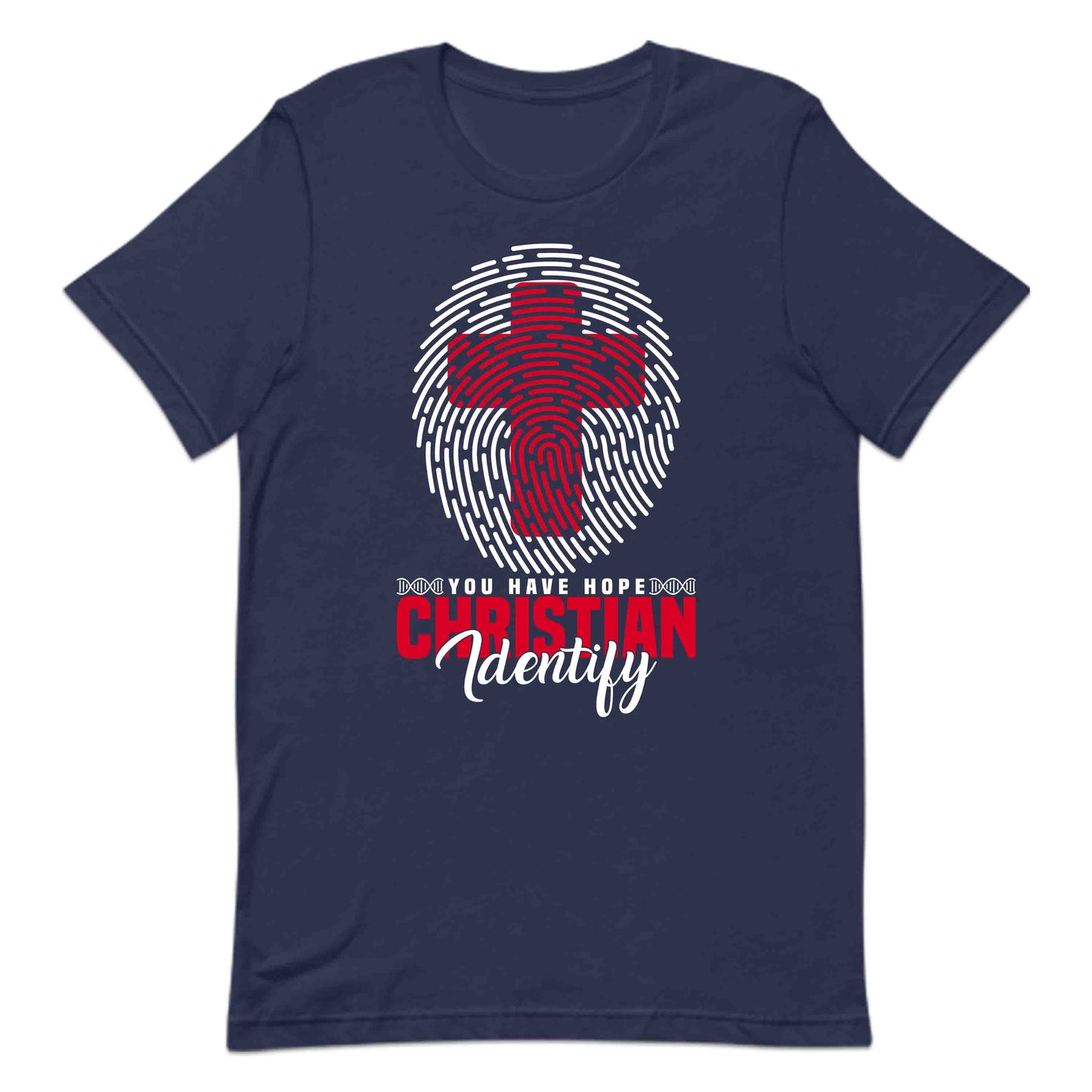 Christian Identity Christian Hope & Faith Fingerprint Cross | PRODUCT CODE: CRSHKWOANMP