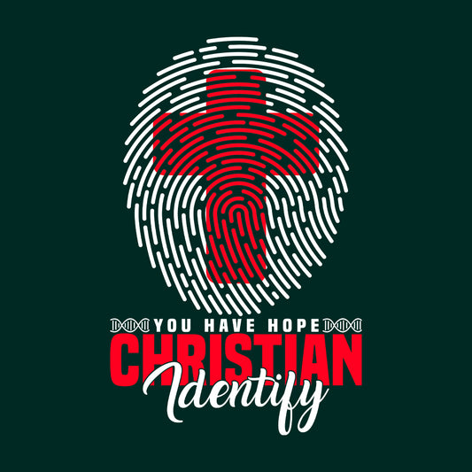 Christian Identity Christian Hope & Faith Fingerprint Cross | PRODUCT CODE: CRSHKWOANMP