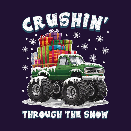 Crushin Through The Snow Monster Truck Christmas | PRODUCT CODE: CRSNGHTUMNK