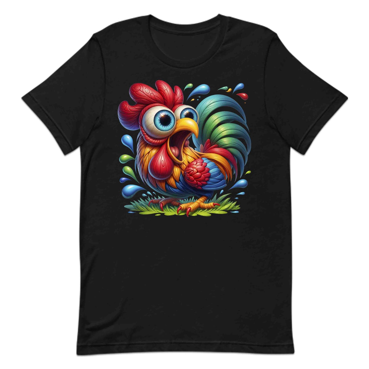 Funny Crazy Rooster Farm Life Humor Style Eccentric Rooster | PRODUCT CODE: CRSTZOEFRML