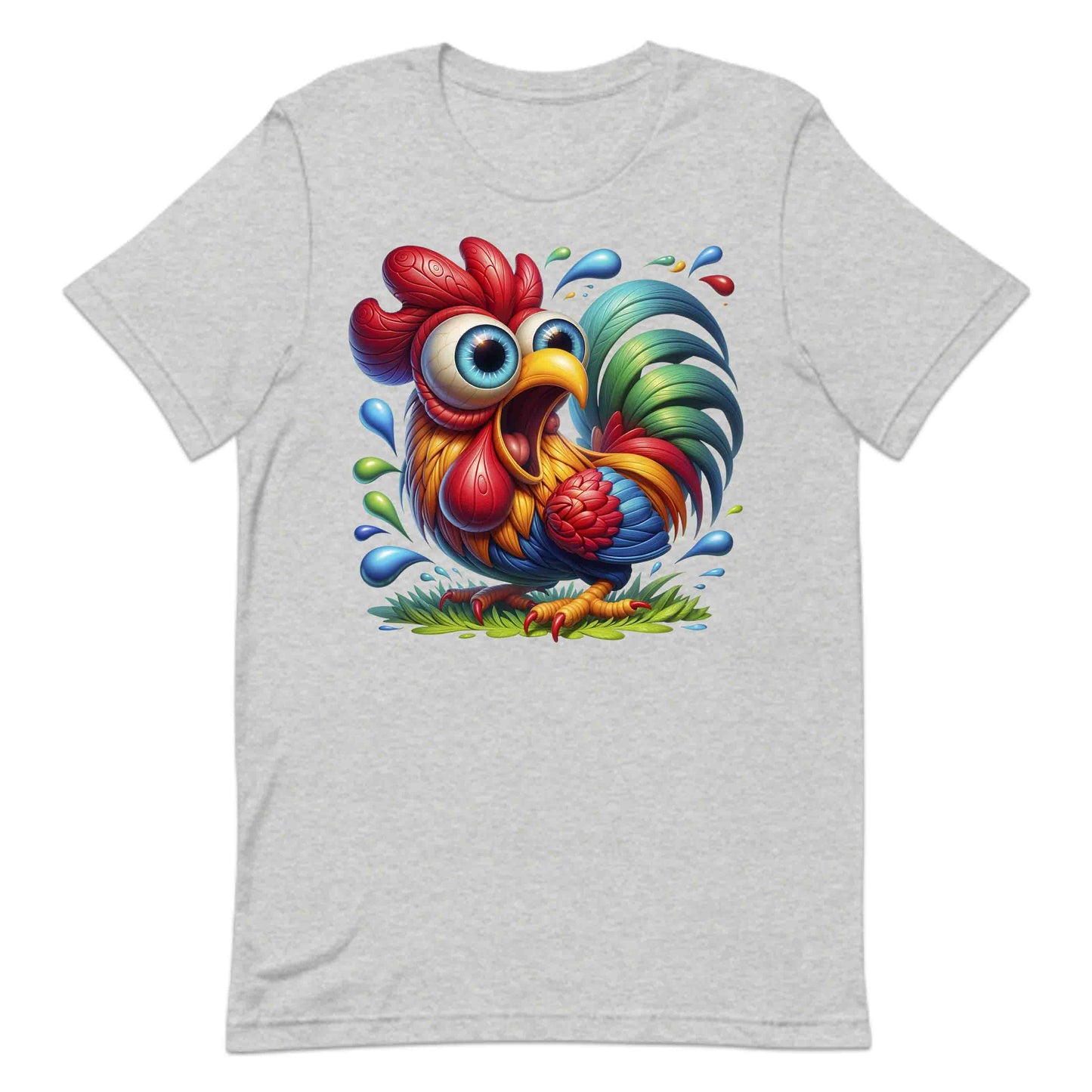 Funny Crazy Rooster Farm Life Humor Style Eccentric Rooster | PRODUCT CODE: CRSTZOEFRML