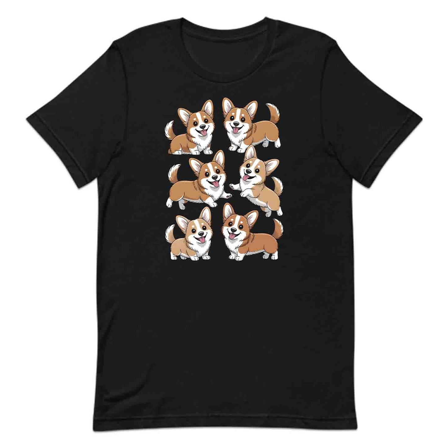 Cute Corgi Dog T-Shirt, Kawaii Puppy Sweatshirt, Smiling Corgis Hoodie | PRODUCT CODE: CRTADHGHOL