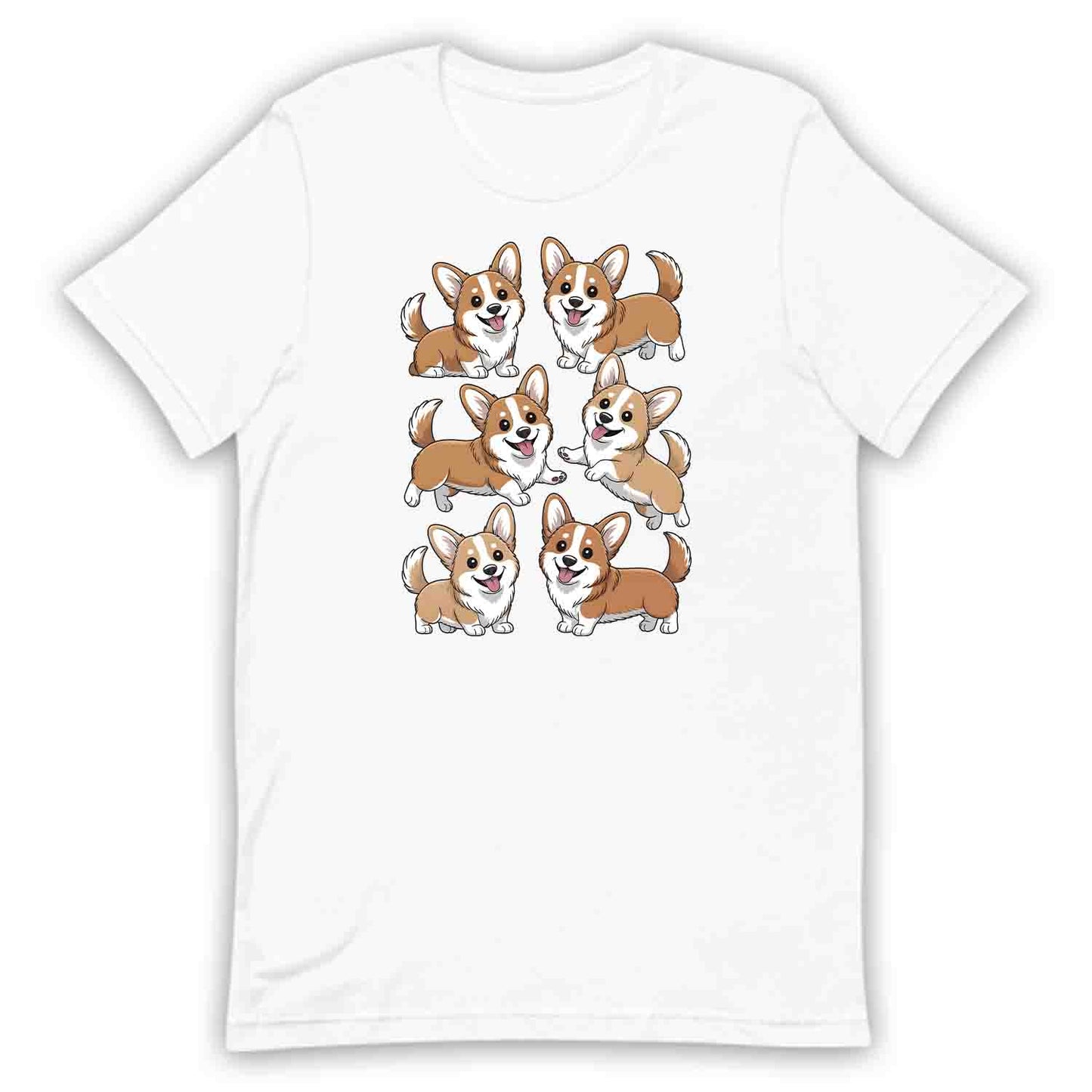 Cute Corgi Dog T-Shirt, Kawaii Puppy Sweatshirt, Smiling Corgis Hoodie | PRODUCT CODE: CRTADHGHOL