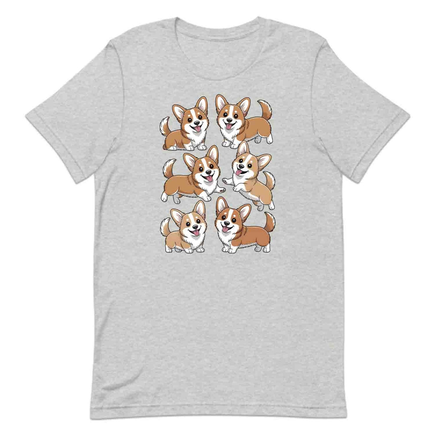 Cute Corgi Dog T-Shirt, Kawaii Puppy Sweatshirt, Smiling Corgis Hoodie | PRODUCT CODE: CRTADHGHOL