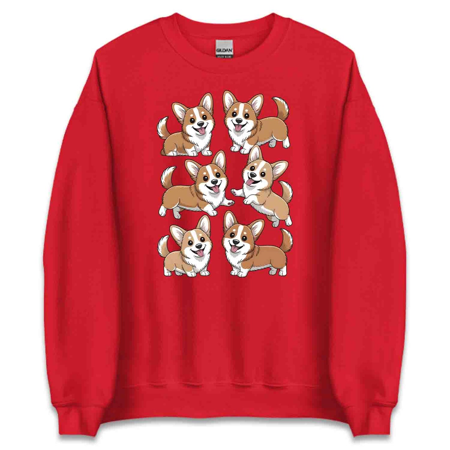 Cute Corgi Dog T-Shirt, Kawaii Puppy Sweatshirt, Smiling Corgis Hoodie | PRODUCT CODE: CRTADHGHOL