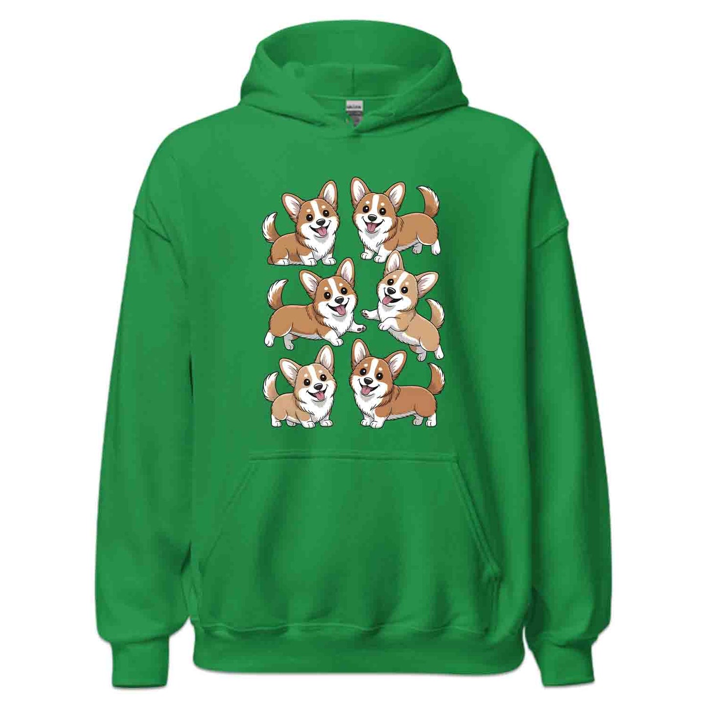 Cute Corgi Dog T-Shirt, Kawaii Puppy Sweatshirt, Smiling Corgis Hoodie | PRODUCT CODE: CRTADHGHOL