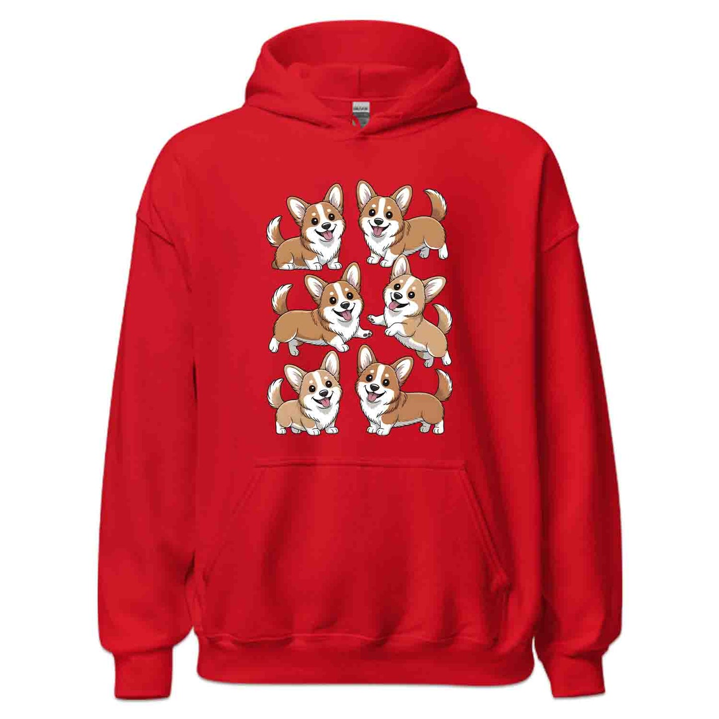 Cute Corgi Dog T-Shirt, Kawaii Puppy Sweatshirt, Smiling Corgis Hoodie | PRODUCT CODE: CRTADHGHOL