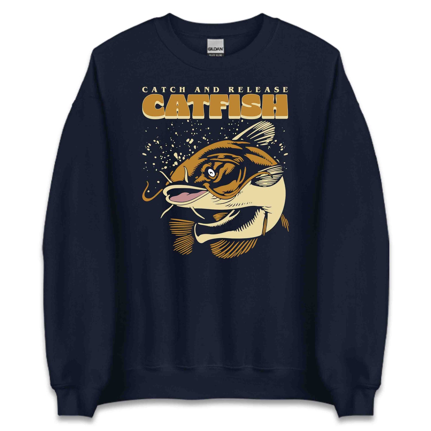 Catch & Release Catfish Vintage Fish Anglers | PRODUCT CODE: CTHNDRLSEFHVG