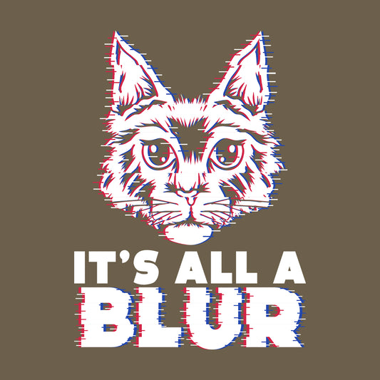 Cat It's All A Blur Hip Hop Concert Merchandise | PRODUCT CODE: CTIALBDRK