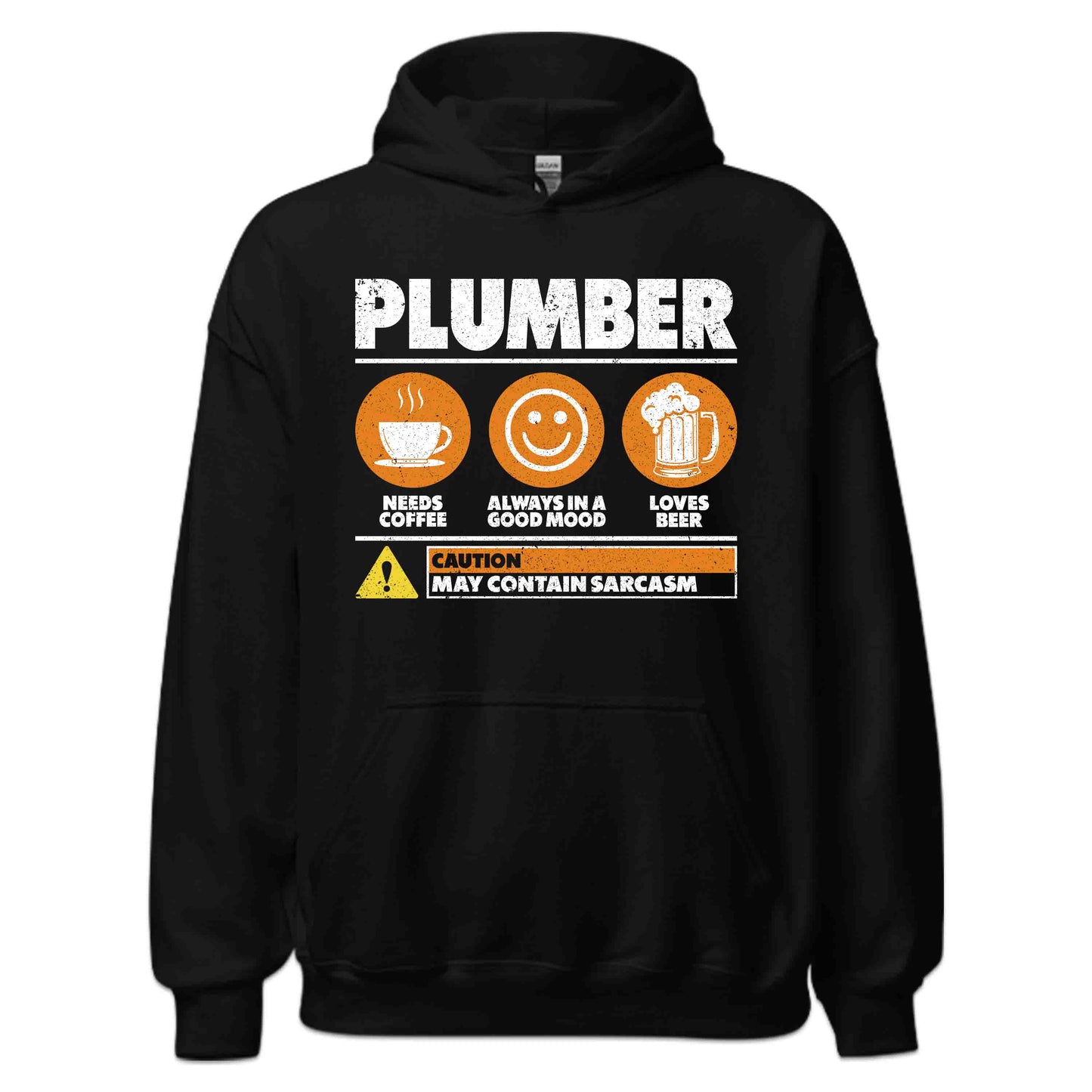 Caution! Plumber at Work Fueled by Coffee Powered by Beer Loaded with Sarcasm | PRODUCT CODE: CTNPLUBWKRO
