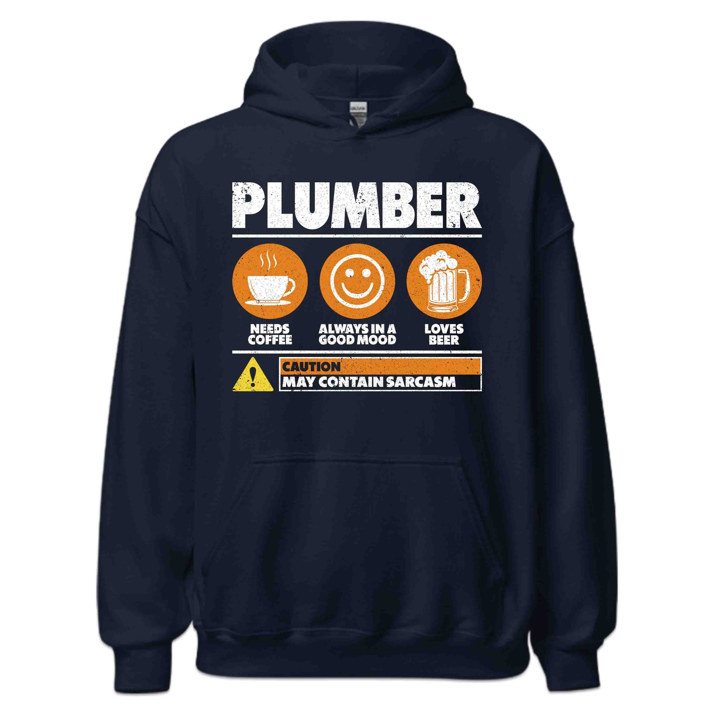 Caution! Plumber at Work Fueled by Coffee Powered by Beer Loaded with Sarcasm | PRODUCT CODE: CTNPLUBWKRO