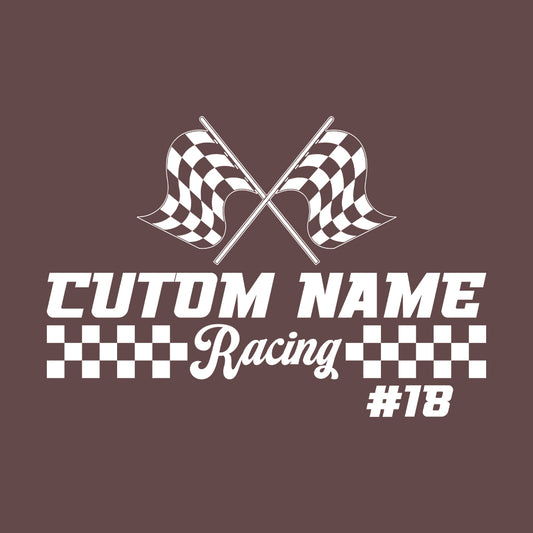 Personalized Racing Name Number | PRODUCT CODE: CUSTRGNPZM